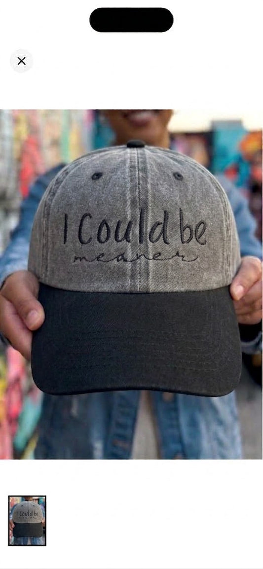 Simply Stitched. I could be meaner. Dad hat style.