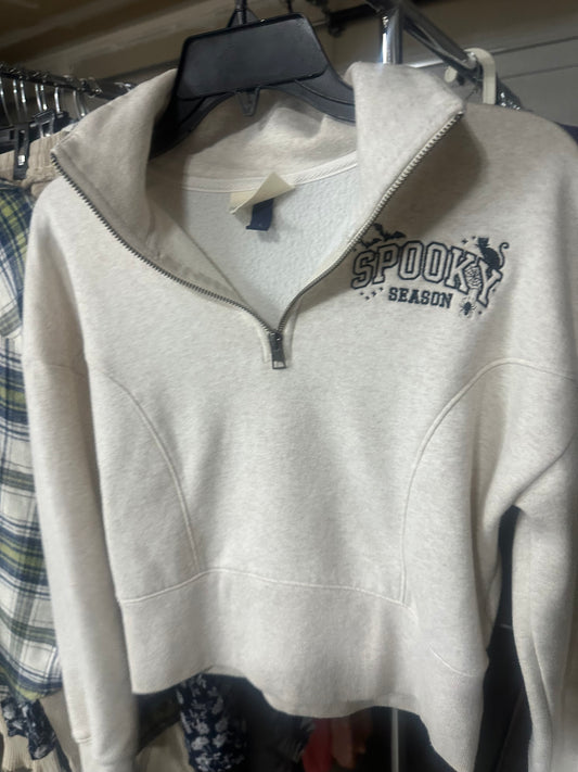 Simply Stitched “Spooky” quarter zip. Size S.