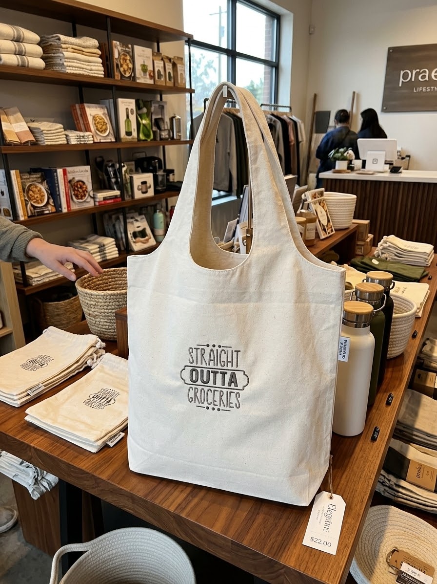 Straight OUTTA Groceries 1L tote.