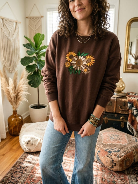 Sunflower Tunic Crew Sweatshirt.