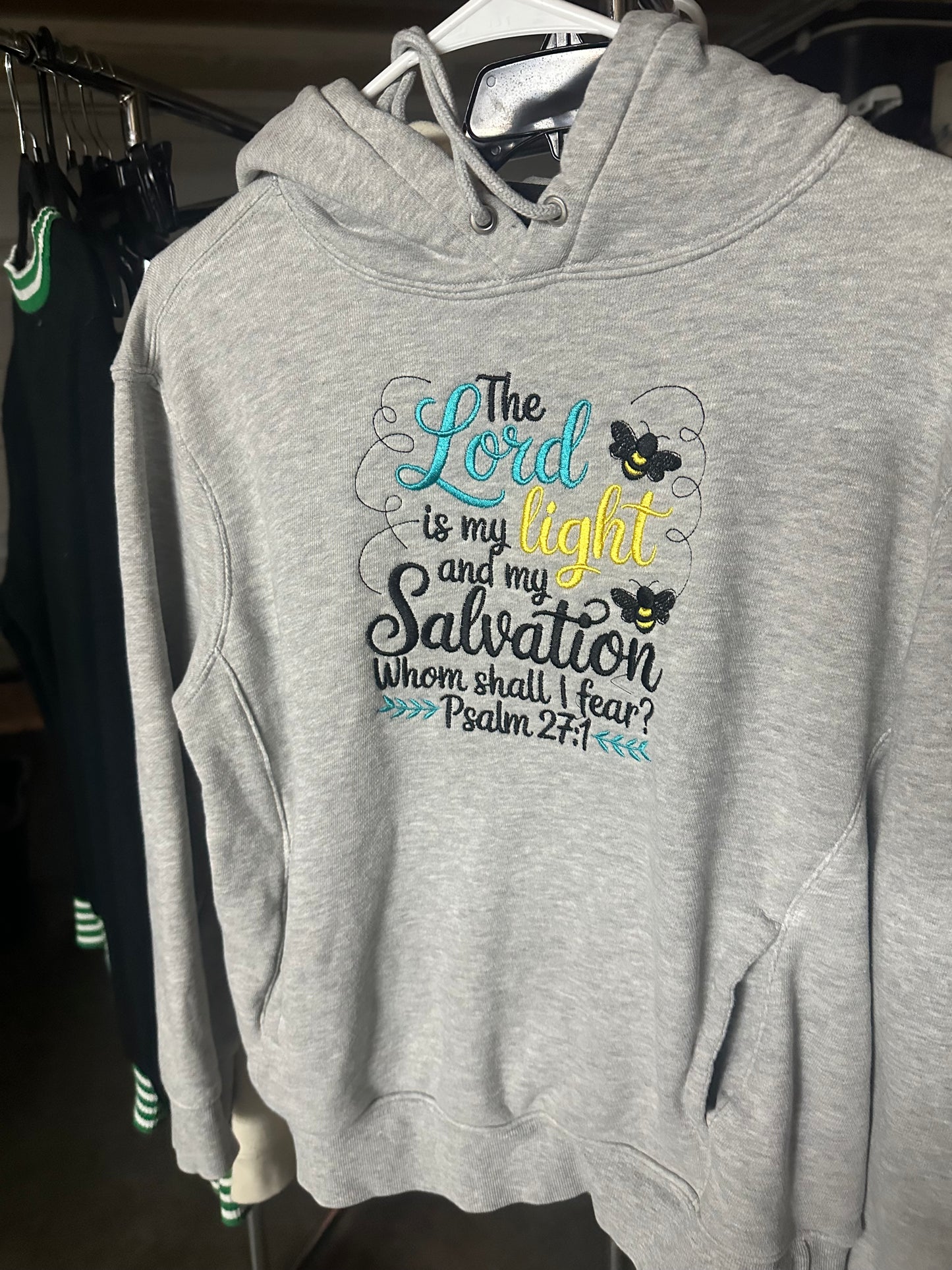 Simply Stitched The Lord is my Light hoody. Size M.