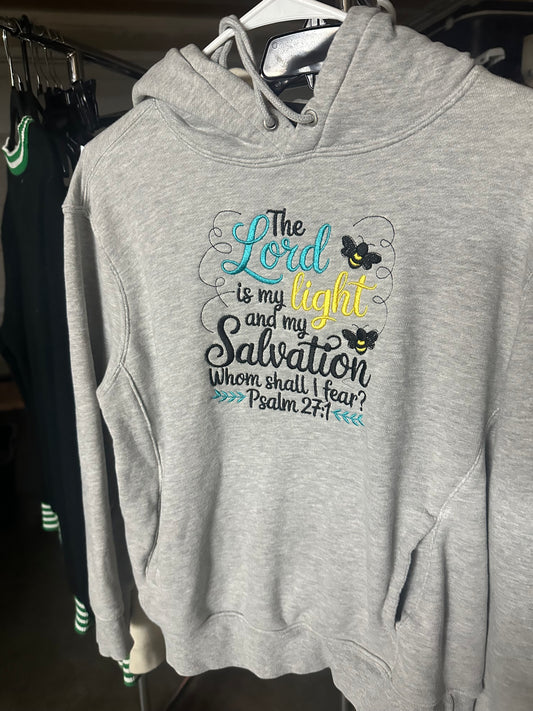 Simply Stitched The Lord is my Light hoody. Size M.