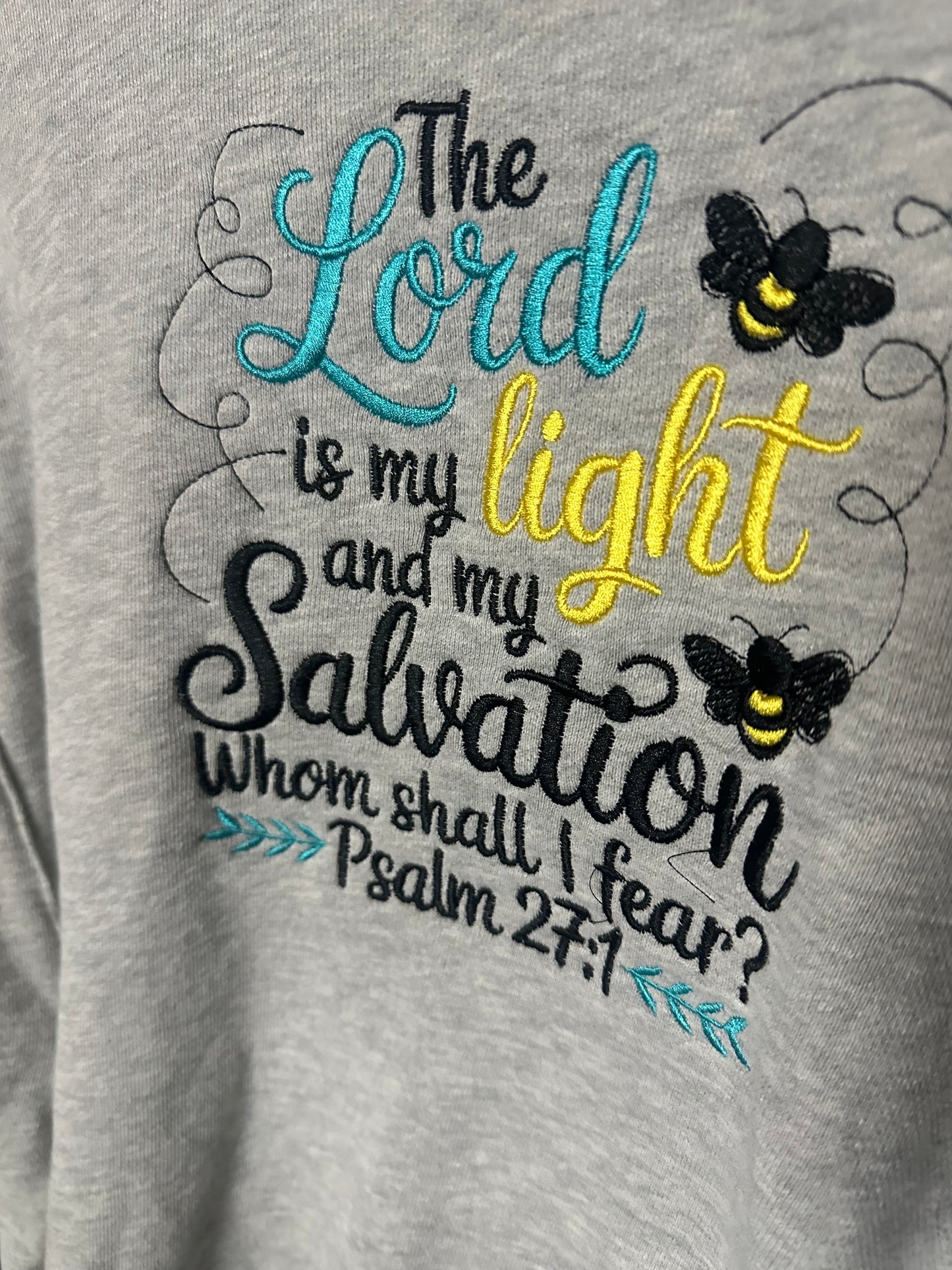 Simply Stitched The Lord is my Light hoody. Size M.