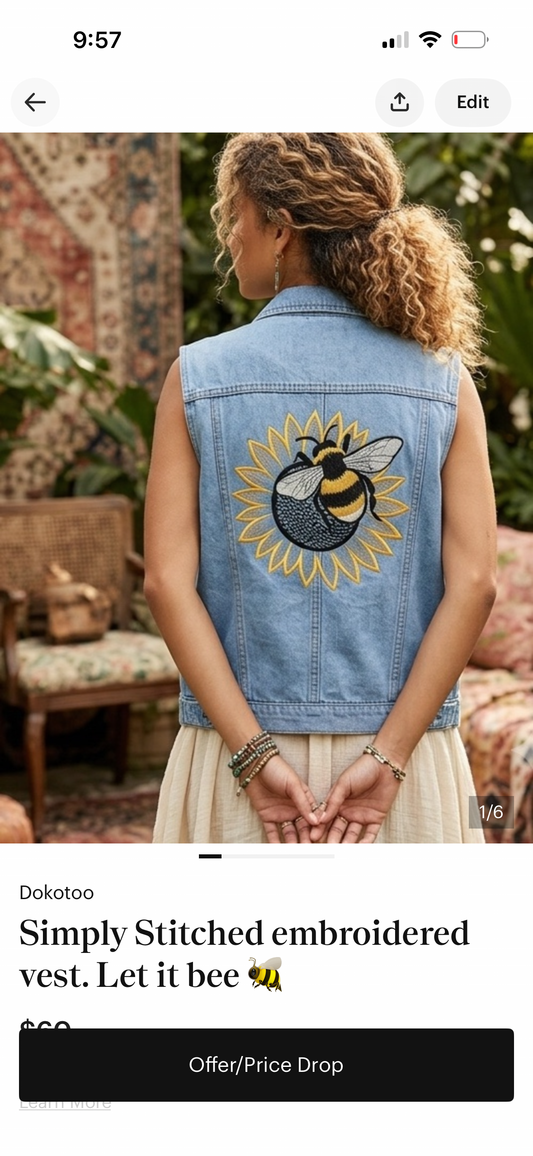 Custom Vest. let it BEE 🐝🐝